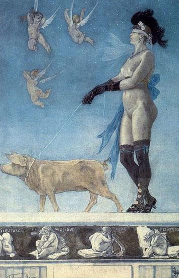 Felicien Rops Pornocrates Germany oil painting art